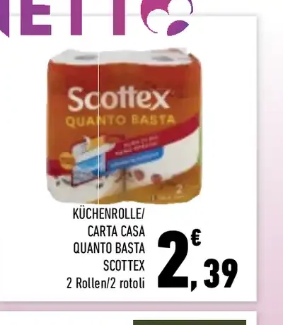 Carta casa Scottex Quanto Basta