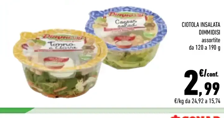 Ciotola insalata DimmidiSì assortite