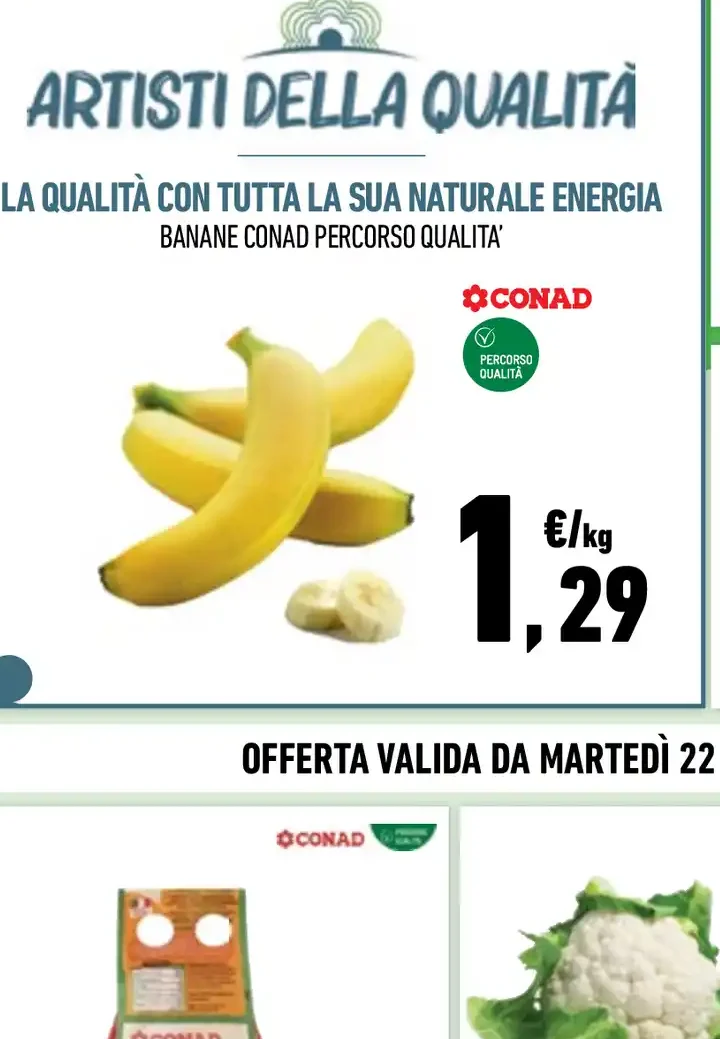 Banane Conad Percorso Qualità
