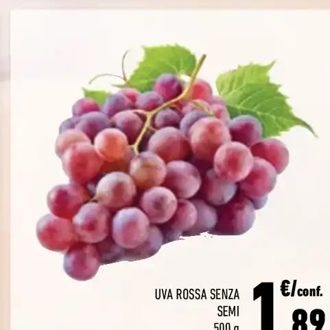 Uva rossa senza semi