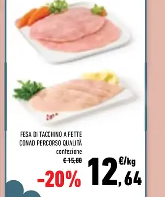 Fesa di tacchino a fette