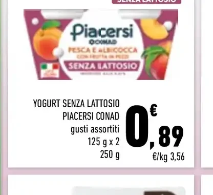 Yogurt senza lattosio