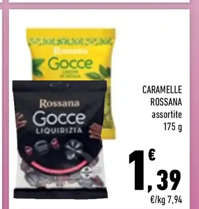 Caramelle Rossana assortite