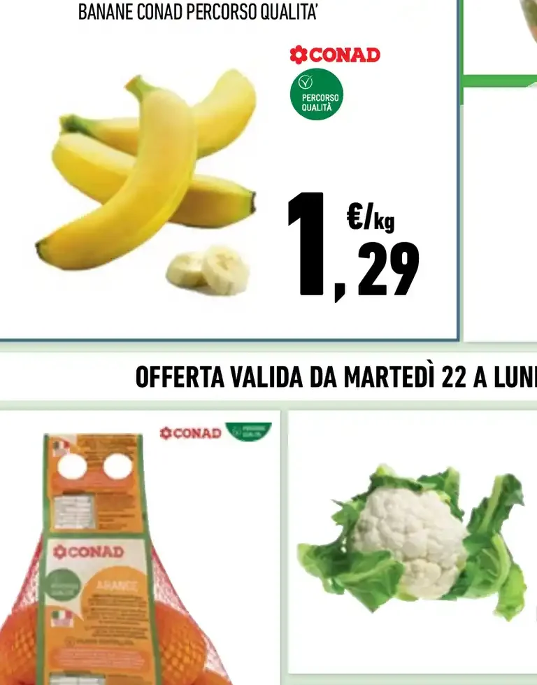 Banane Conad Percorso Qualità