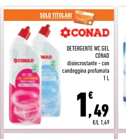 Detergente WC gel Conad