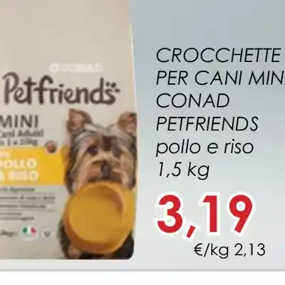 Crocchette per cani Mini Conad Petfriends