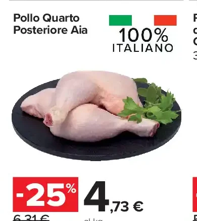 Pollo quarto posteriore