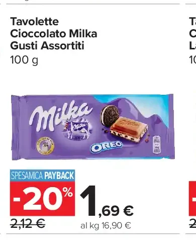 Tavoletta cioccolato Milka