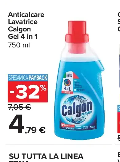 Anticalcare Lavatrice Calgon Gel 4 in 1