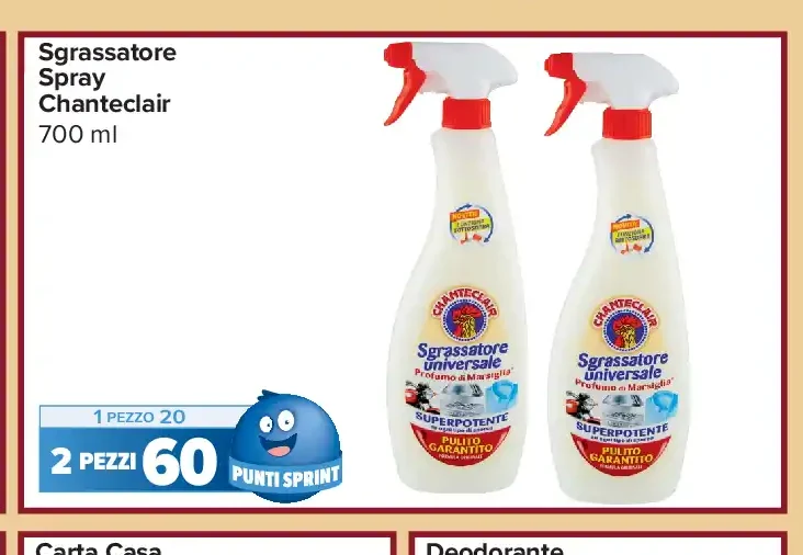 Sgrassatore spray Chanteclair 700 ml