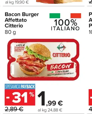 Bacon Burger Affettato Citterio