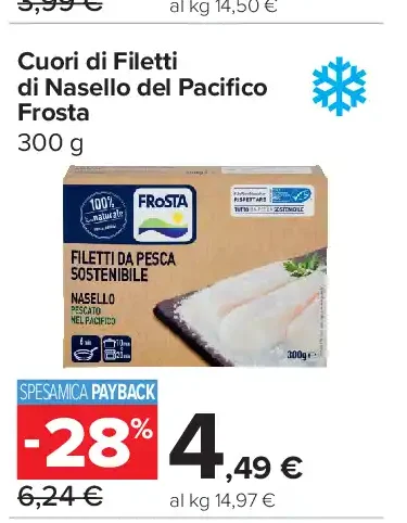 Filetti di nasello del Pacifico