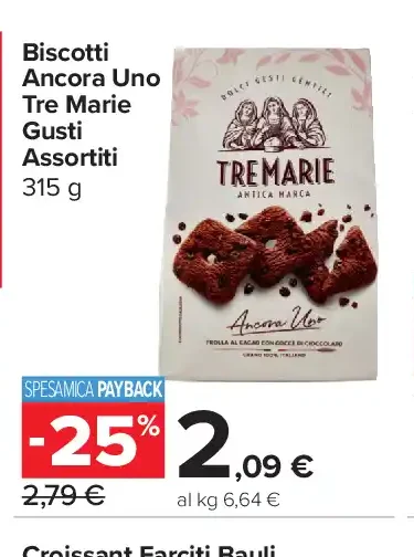 Biscotti Tre Marie gusti assortiti