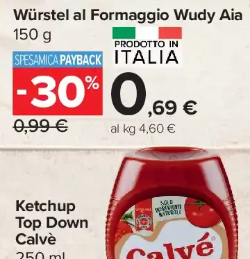 Würstel al Formaggio Wudy Aia