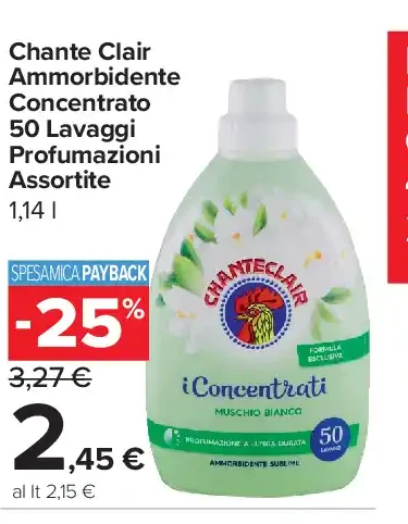 Chante Clair Ammorbidente Concentrato 50 Lavaggi