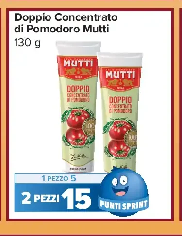 Doppio concentrato di pomodoro Mutti 130 g