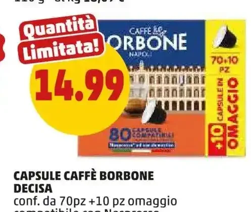 Capsule caffè Borbone Decisa