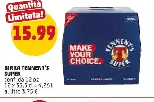 Birra Tennent's Super