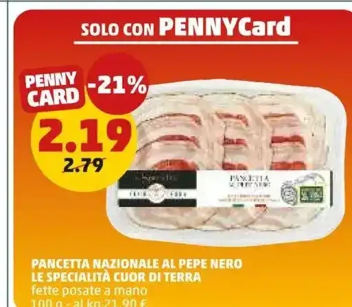 Pancetta nazionale al pepe nero