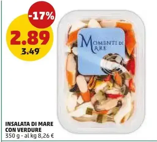 Insalata di mare con verdure