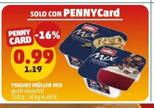 Yogurt Müller Mix gusti assortiti