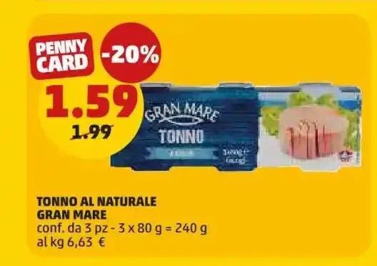 Tonno al naturale Gran Mare
