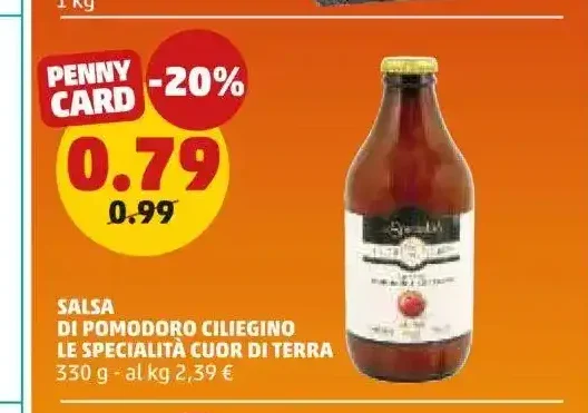 Salsa di pomodoro ciliegino Le Specialità Cuor di Terra