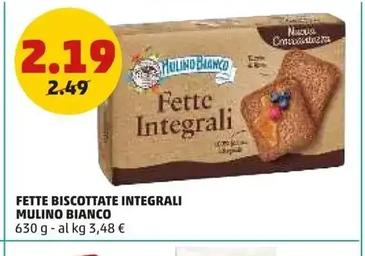Fette biscottate integrali Mulino Bianco