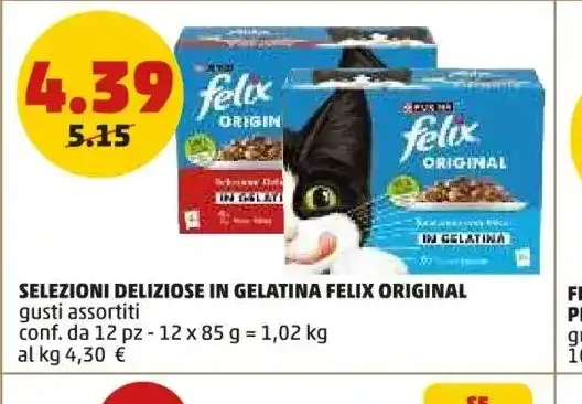 Selezioni Felix Original in gelatina