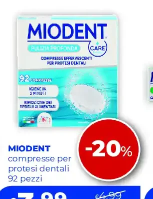Compresse per protesi dentali