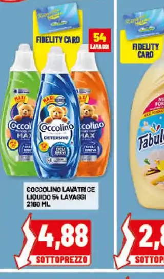 Detersivo lavatrice liquido Coccolino