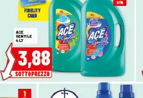 Detersivo lavatrice Ace
