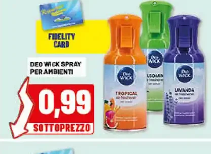 Deo Wicks spray per ambienti