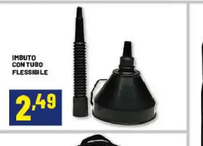Imbuto con tubo flessibile