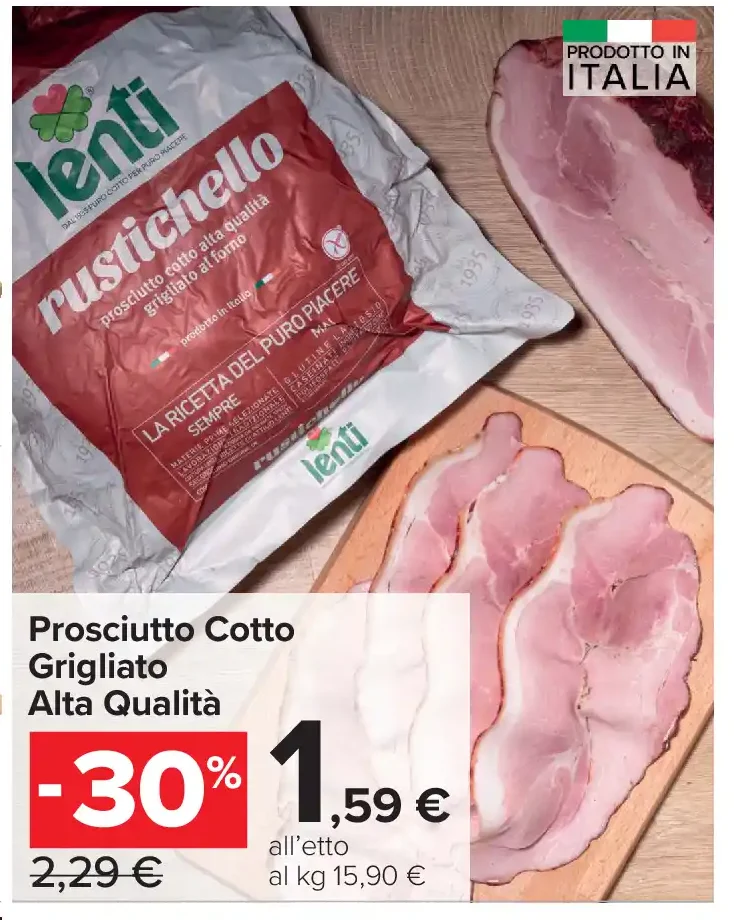 Prosciutto Cotto Grigliato Alta Qualità
