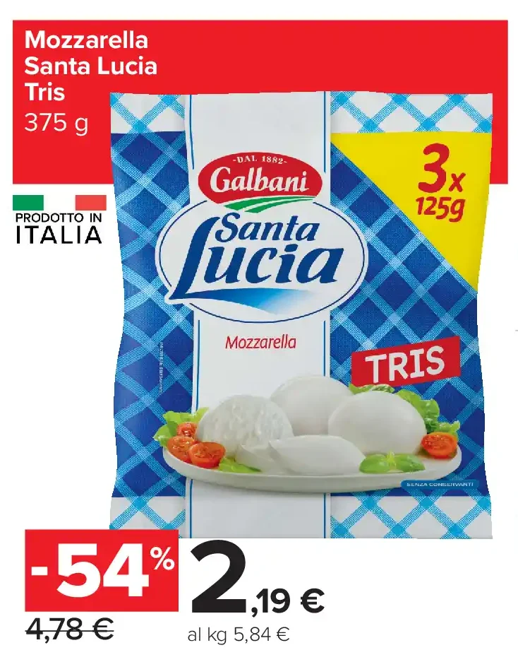 Mozzarella Santa Lucia Tris