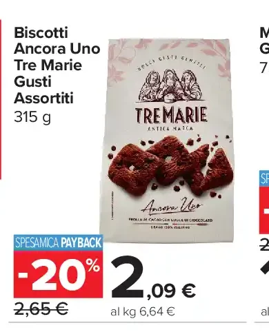 Biscotti Ancora Uno Tre Marie gusti assortiti
