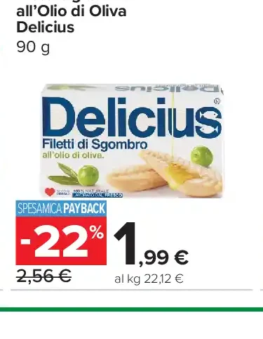 Filetti sgombro all'olio di oliva Delicius