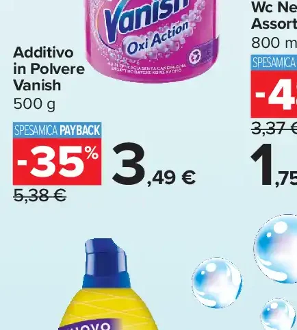 Additivo in polvere Vanish