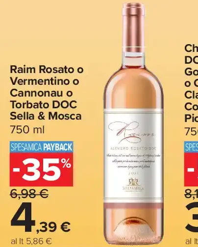 Raim Rosato o Vermentino o Cannonau o Torbato DOC Tere e Mosca