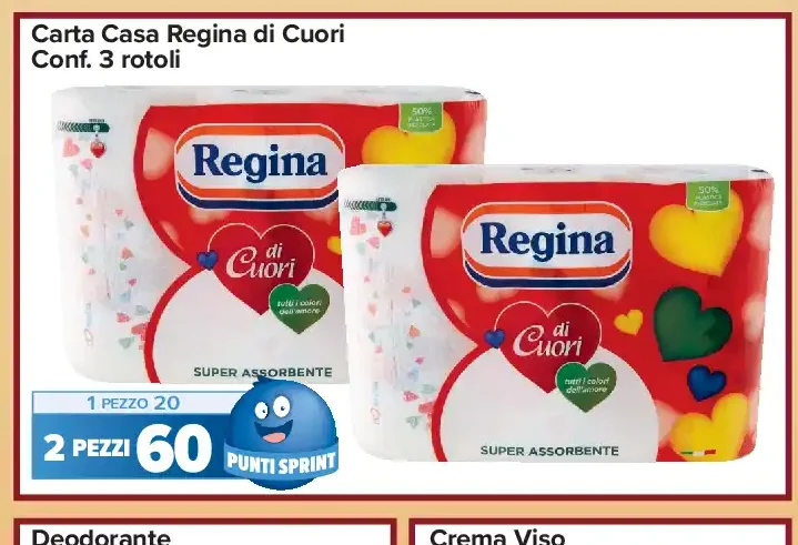 Carta casa Regina di Cuori conf. 3 rotoli