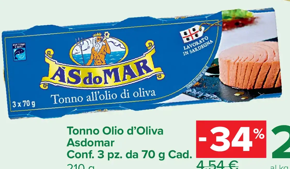 Tonno all'olio d'oliva Asdomar