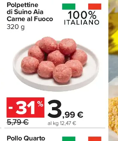 Polpettine di suino Aia