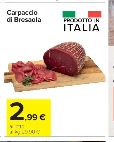 Carpaccio di bresaola