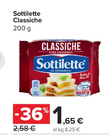 Sottilette Classiche