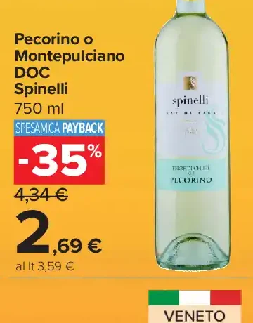 Pecorino o Montepulciano DOC Spinelli