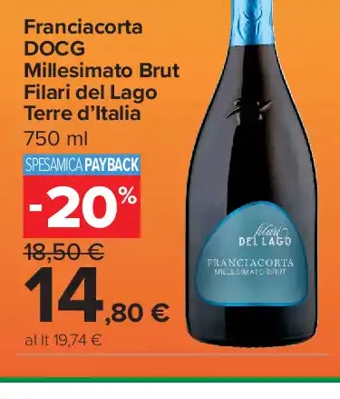Franciacorta DOCG Millesimato Brut Filari del Lago Terre d'Italia