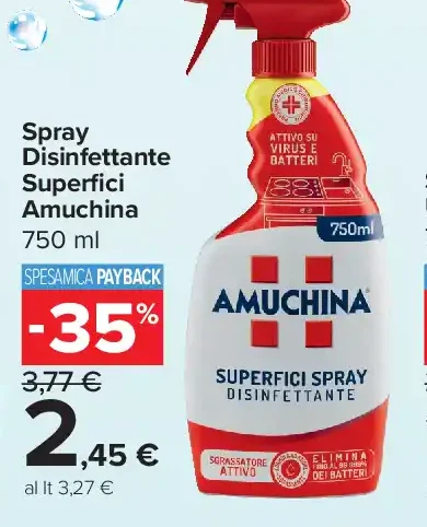 Spray Disinfettante Superfici Amuchina