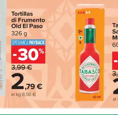 Tortillas di Frumento Old El Paso