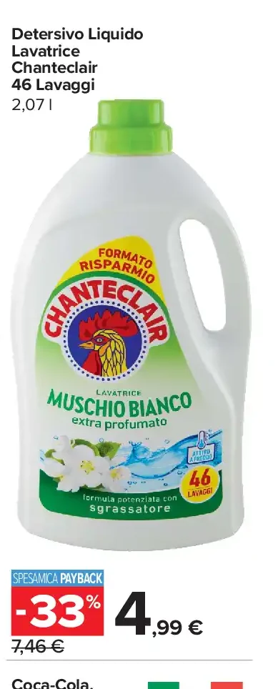 Detersivo Liquido Lavatrice Chanteclair